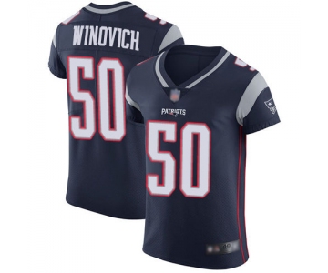 Men's New England Patriots #50 Chase Winovich Home Vapor Untouchable Elite Navy Blue Football Jersey