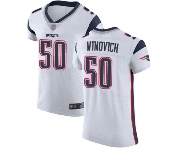 Men's New England Patriots #50 Chase Winovich Road Vapor Untouchable Elite Red Football Jersey