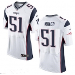 Men's New England Patriots #51 Barkevious Mingo NEW White Road Stitched NFL Nike Elite Jersey