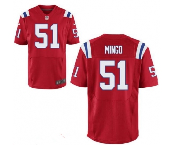 Men's New England Patriots #51 Barkevious Mingo Red Alternate Stitched NFL Nike Elite Jersey