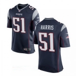 Men's New England Patriots #51 David Harris Navy Blue Team Color Stitched NFL Nike Elite Jersey