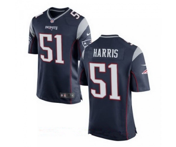 Men's New England Patriots #51 David Harris Navy Blue Team Color Stitched NFL Nike Elite Jersey