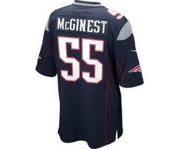 Men's New England Patriots #55 Willie McGinest Navy Blue Retired Player NFL Nike Elite Jersey