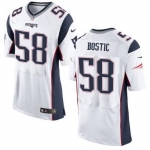 Men's New England Patriots #58 Jon Bostic White Road 2015 NFL Nike Elite Jersey