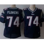 Men's New England Patriots #74 Trey Flowers Nike Blue Elite Jersey