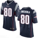 Men's New England Patriots #80 Danny Amendola NEW Navy Blue Team Color Stitched NFL Nike Elite Jersey