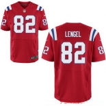Men's New England Patriots #82 Matt Lengel Red Alternate Stitched NFL Nike Elite Jersey