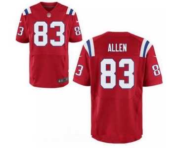 Men's New England Patriots #83 Dwayne Allen Red Alternate Stitched NFL Nike Elite Jersey