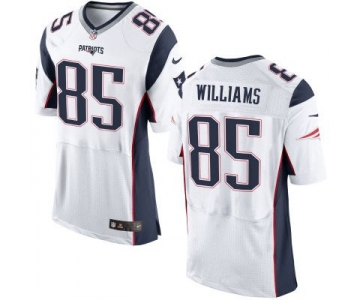 Men's New England Patriots #85 Michael Williams White Road NFL Nike Elite Jersey