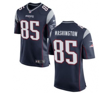 Men's New England Patriots #85 Nate Washington Navy Blue Team Color 2015 NFL Nike Elite Jersey