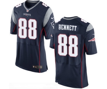 Men's New England Patriots #88 Martellus Bennett NEW Navy Blue Team Color Stitched NFL Nike Elite Jersey