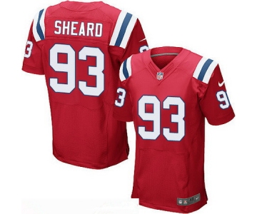 Men's New England Patriots #93 Jabaal Sheard Red Alternate Stitched NFL Nike Elite Jersey