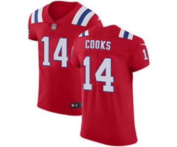 Men's Nike New England Patriots #14 Brandin Cooks Red Alternate Stitched NFL Vapor Untouchable Elite Jersey