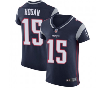 Men's Nike New England Patriots #15 Chris Hogan Navy Blue Team Color Stitched NFL Vapor Untouchable Elite Jersey