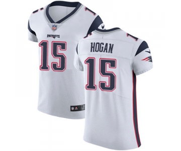 Men's Nike New England Patriots #15 Chris Hogan White Stitched NFL Vapor Untouchable Elite Jersey