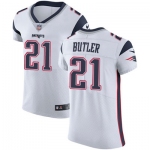 Men's Nike New England Patriots #21 Malcolm Butler White Stitched NFL Vapor Untouchable Elite Jersey