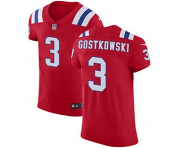 Men's Nike New England Patriots #3 Stephen Gostkowski Red Alternate Stitched NFL Vapor Untouchable Elite Jersey