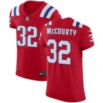 Men's Nike New England Patriots #32 Devin McCourty Red Alternate Stitched NFL Vapor Untouchable Elite Jersey