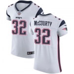 Men's Nike New England Patriots #32 Devin McCourty White Stitched NFL Vapor Untouchable Elite Jersey