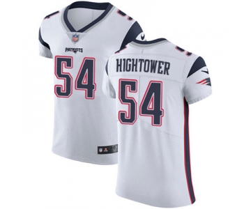 Men's Nike New England Patriots #54 Dont'a Hightower White Stitched NFL Vapor Untouchable Elite Jersey