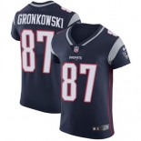 Men's Nike New England Patriots #87 Rob Gronkowski Navy Blue Team Color Stitched NFL Vapor Untouchable Elite Jersey