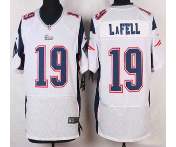 New England Patriots #19 Brandon LaFell White Road NFL Nike Elite Jersey
