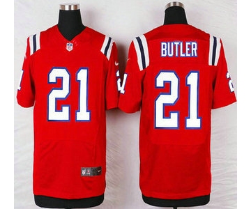 New England Patriots #21 Malcolm Butler Red Alternate NFL Nike Elite Jersey