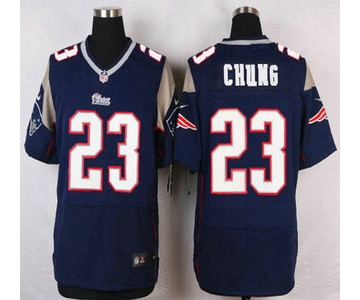 New England Patriots #23 Patrick Chung Navy Blue Team Color NFL Nike Elite Jersey