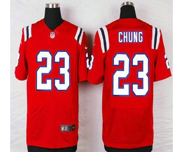 New England Patriots #23 Patrick Chung Red Alternate NFL Nike Elite Jersey