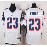 New England Patriots #23 Patrick Chung White Road NFL Nike Elite Jersey