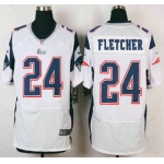 New England Patriots #24 Bradley Fletcher White Road NFL Nike Elite Jersey