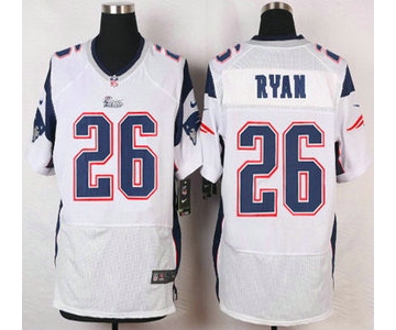 New England Patriots #26 Logan Ryan White Road NFL Nike Elite Jersey