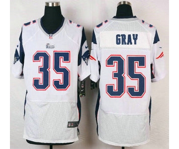 New England Patriots #35 Jonas Gray White Road NFL Nike Elite Jersey