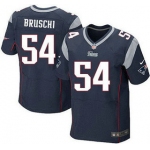 New England Patriots #54 Tedy Bruschi Navy Blue Retired Player NFL Nike Elite Jersey