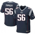 New England Patriots #56 Andre Tippett Navy Blue Retired Player NFL Nike Elite Jersey