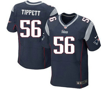 New England Patriots #56 Andre Tippett Navy Blue Retired Player NFL Nike Elite Jersey