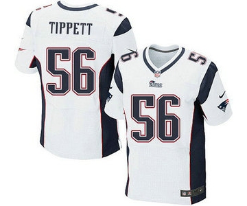 New England Patriots #56 Andre Tippett White Retired Player NFL Nike Elite Jersey