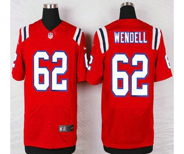 New England Patriots #62 Ryan Wendell Red Alternate NFL Nike Elite Jersey