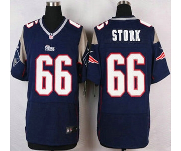 New England Patriots #66 Bryan Stork Navy Blue Team Color NFL Nike Elite Jersey