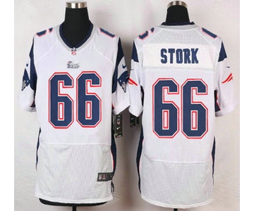 New England Patriots #66 Bryan Stork White Road NFL Nike Elite Jersey