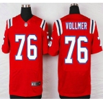 New England Patriots #76 Sebastian Vollmer Red Alternate NFL Nike Elite Jersey