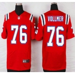 New England Patriots #76 Sebastian Vollmer Red Alternate NFL Nike Elite Jersey