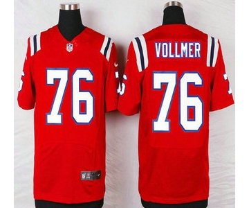 New England Patriots #76 Sebastian Vollmer Red Alternate NFL Nike Elite Jersey