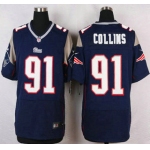 New England Patriots #91 Jamie Collins Navy Blue Team Color NFL Nike Elite Jersey