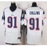 New England Patriots #91 Jamie Collins White Road NFL Nike Elite Jersey