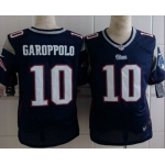 Nike New England Patriots #10 Jimmy Garoppolo Blue Elite Jersey