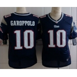 Nike New England Patriots #10 Jimmy Garoppolo Blue Elite Jersey
