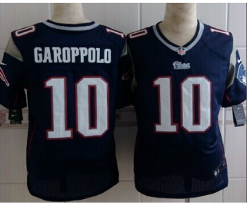 Nike New England Patriots #10 Jimmy Garoppolo Blue Elite Jersey