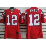 Nike New England Patriots #12 Tom Brady Red Elite Jersey