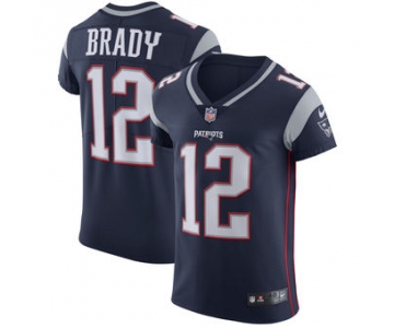 Nike New England Patriots #12 Tom Brady Vapor Untouchable Elite Player Navy Blue Jersey